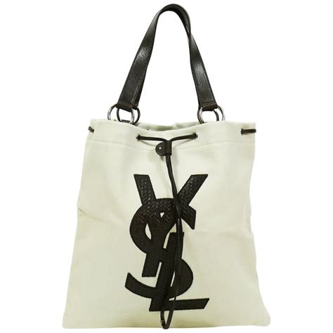 ysl canvas handbag|saint laurent canvas tote bag.